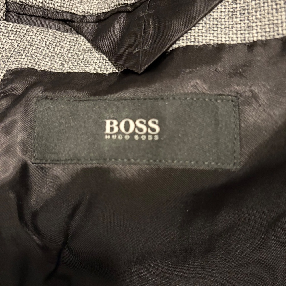 Boss Mens Sport Coat with Removable Puffer Vest Black Grey Size 44L - Picture 4 of 6
